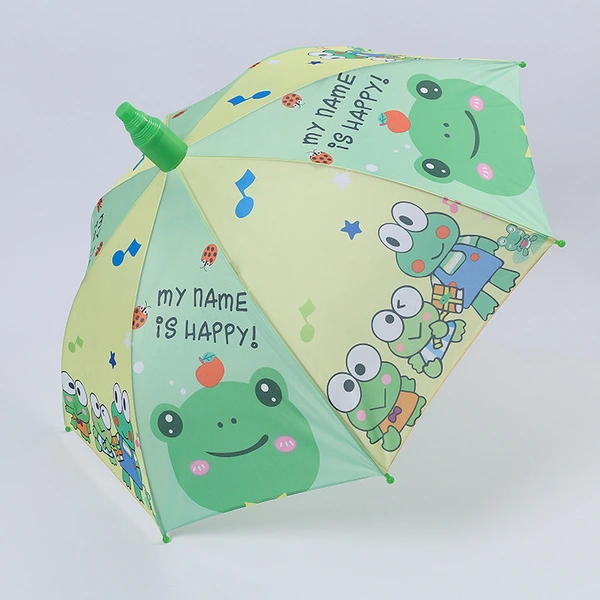 Full Print Children 3D Print Anti-drip Cartoon Rain Umbrella