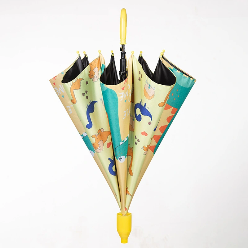 Full Print Children 3D Print Anti-drip Cartoon Rain Umbrella