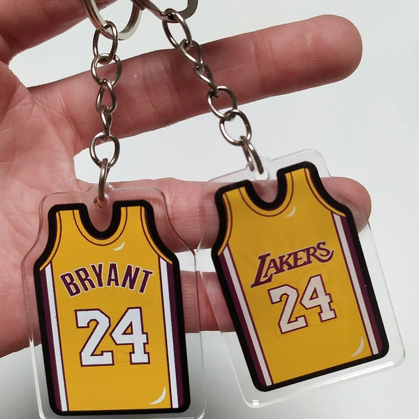 Promotional Plastic Acrylic Sport Jersey Keychain Advertising Gift