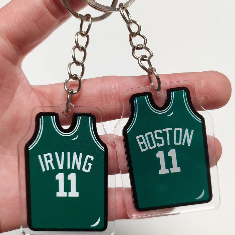Promotional Plastic Acrylic Sport Jersey Keychain Advertising Gift