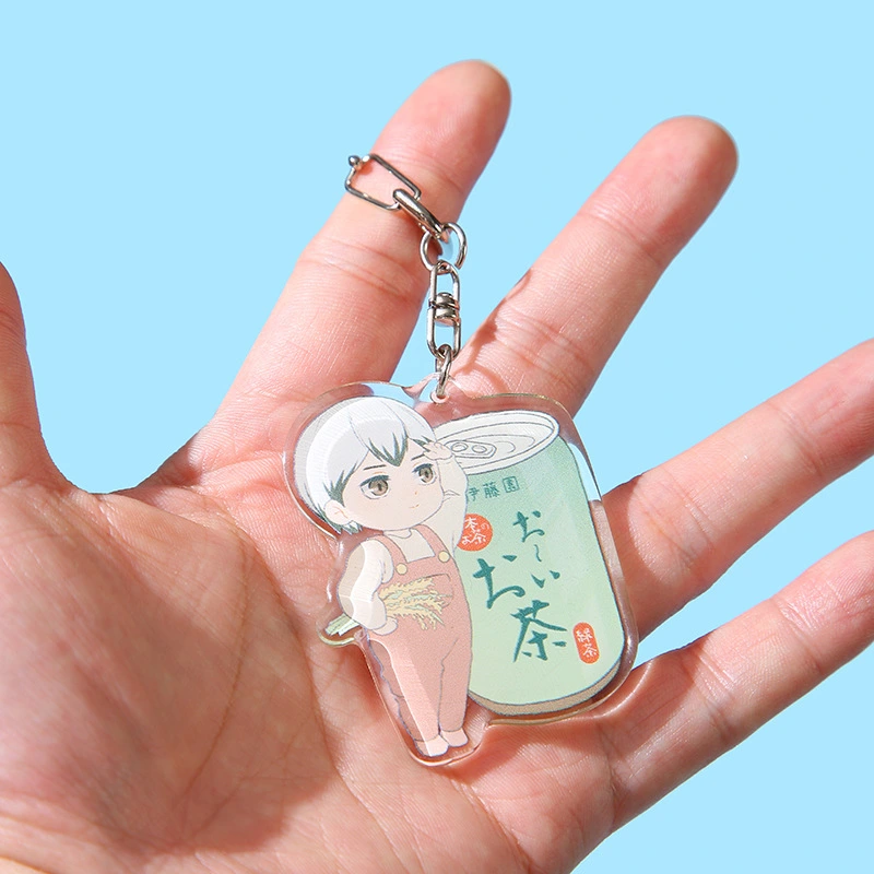 Cartoon Anime Custom Transparent Promotional Acrylic Keychain