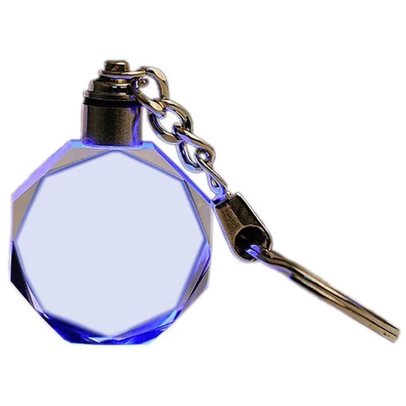 Promotional Transparent Crystal 3D LED Keychain