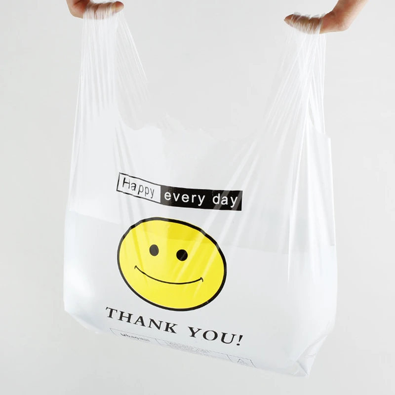 Portable Eco-friendly Plastic Groceries Shopping Bag Tote Bag