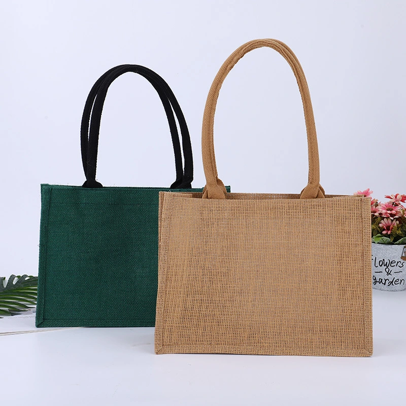 Reusable Grocery Wholesale Shopping Handbags Jute Bag Tote Linen Bag