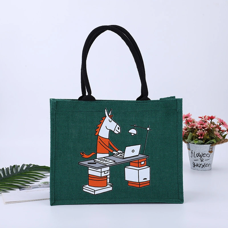 Reusable Grocery Wholesale Shopping Handbags Jute Bag Tote Linen Bag