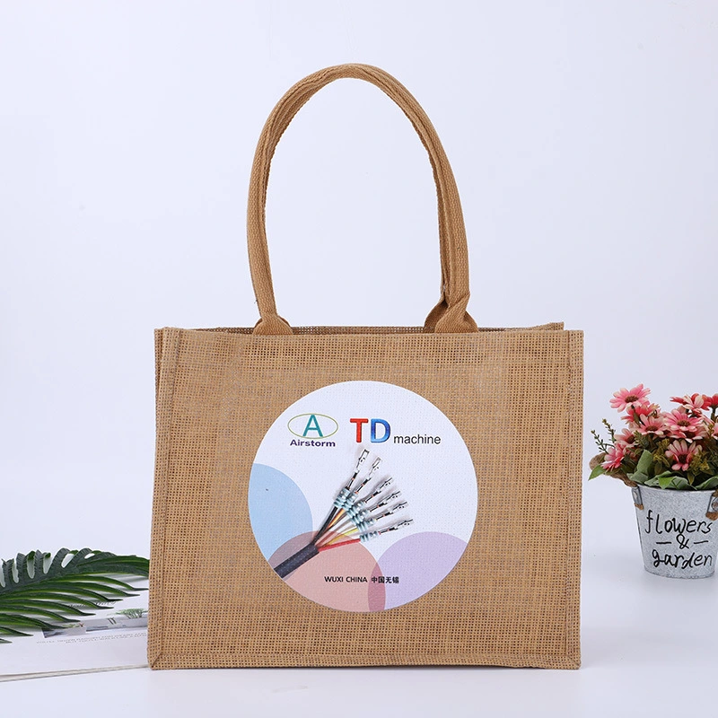 Reusable Grocery Wholesale Shopping Handbags Jute Bag Tote Linen Bag