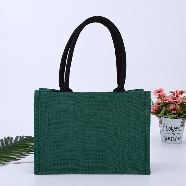 Reusable Grocery Wholesale Shopping Handbags Jute Bag Tote Linen Bag