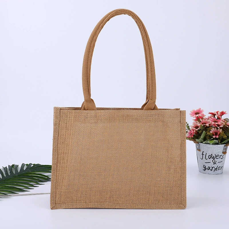Reusable Grocery Wholesale Shopping Handbags Jute Bag Tote Linen Bag