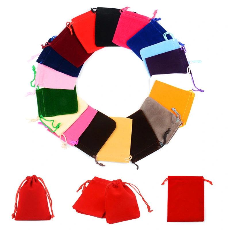 Promotional Drawstring Velvet Pouch Jewelry Bag