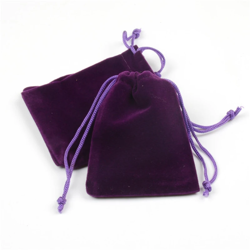 Promotional Drawstring Velvet Pouch Jewelry Bag