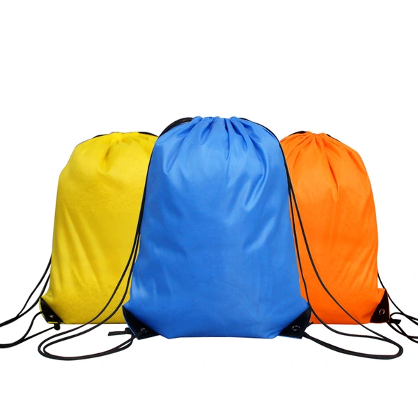 Promotional Drawstring Sling PU Corner Drawstring Storage Bag