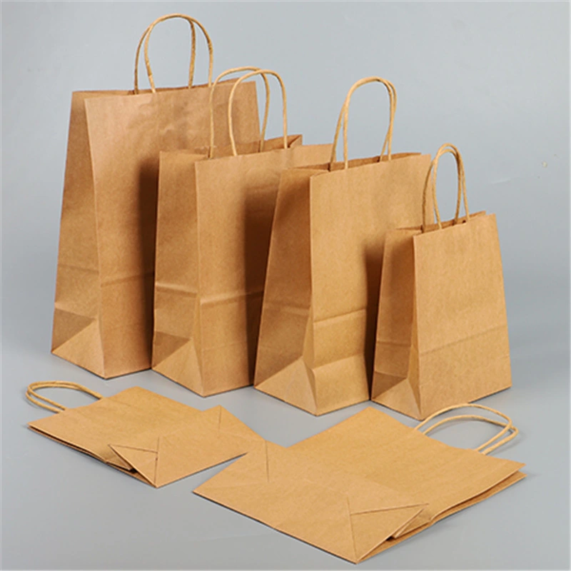 Custom Retail Bulk Disposable Shopping Paper Boutique Gift Paper Bag
