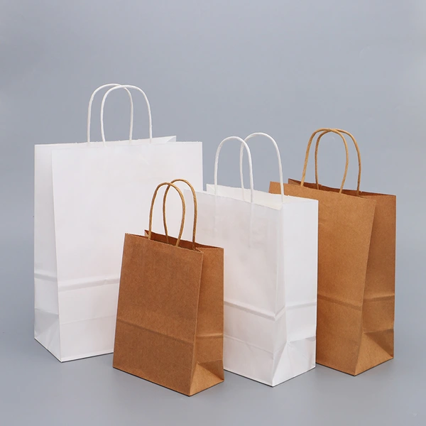 Custom Retail Bulk Disposable Shopping Paper Boutique Gift Paper Bag