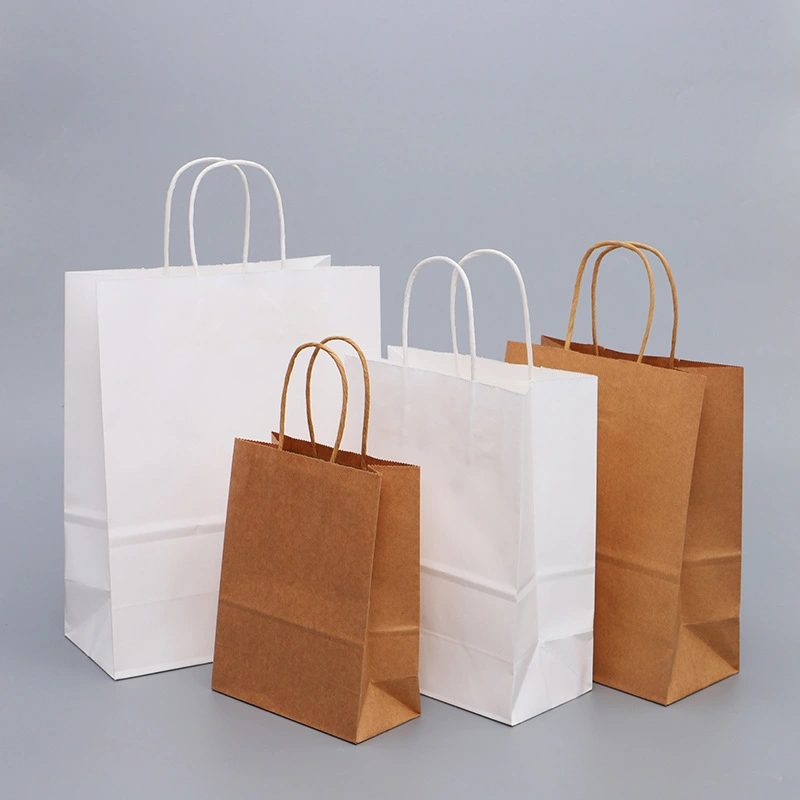 Custom Retail Bulk Disposable Shopping Paper Boutique Gift Paper Bag