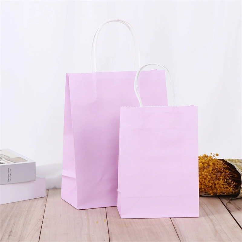 Custom Luxury Gift Paper Bag Twisted Handle Shopping Paper Bag