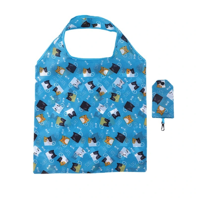 Reusable Foldable Travel Shopping Polyester Tote Grocery Bags