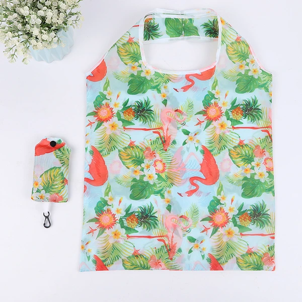 Reusable Foldable Travel Shopping Polyester Tote Grocery Bags