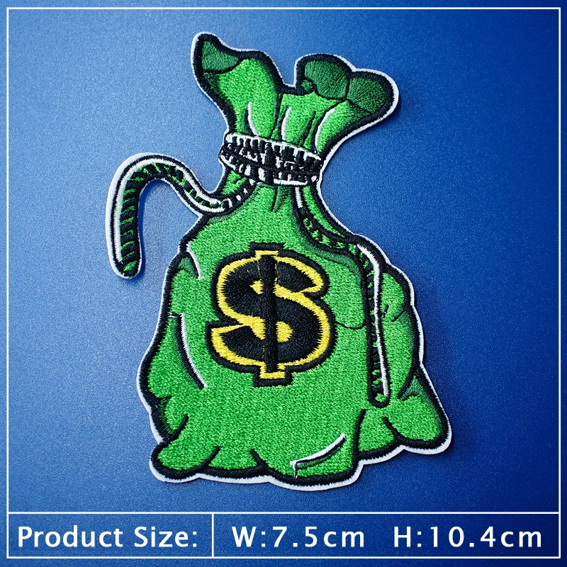 Customized Iron on Money Currency Patch Sticker DIY Accessories