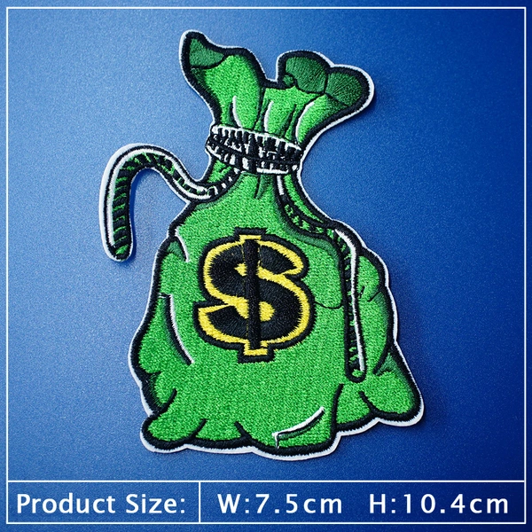 Customized Iron on Money Currency Patch Sticker DIY Accessories