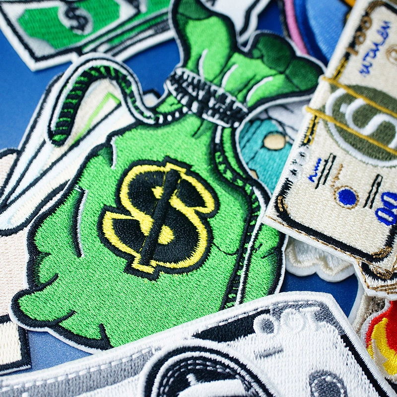 Customized Iron on Money Currency Patch Sticker DIY Accessories