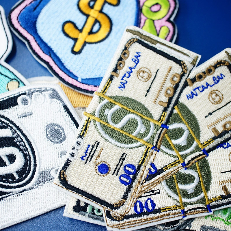 Customized Iron on Money Currency Patch Sticker DIY Accessories
