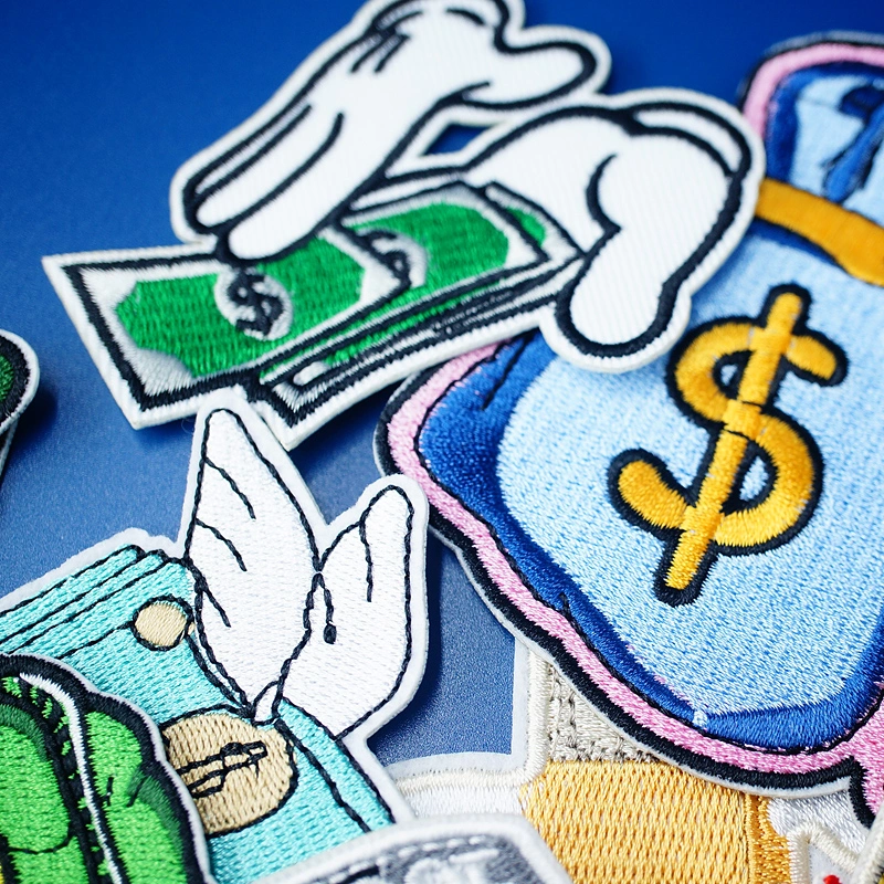 Customized Iron on Money Currency Patch Sticker DIY Accessories
