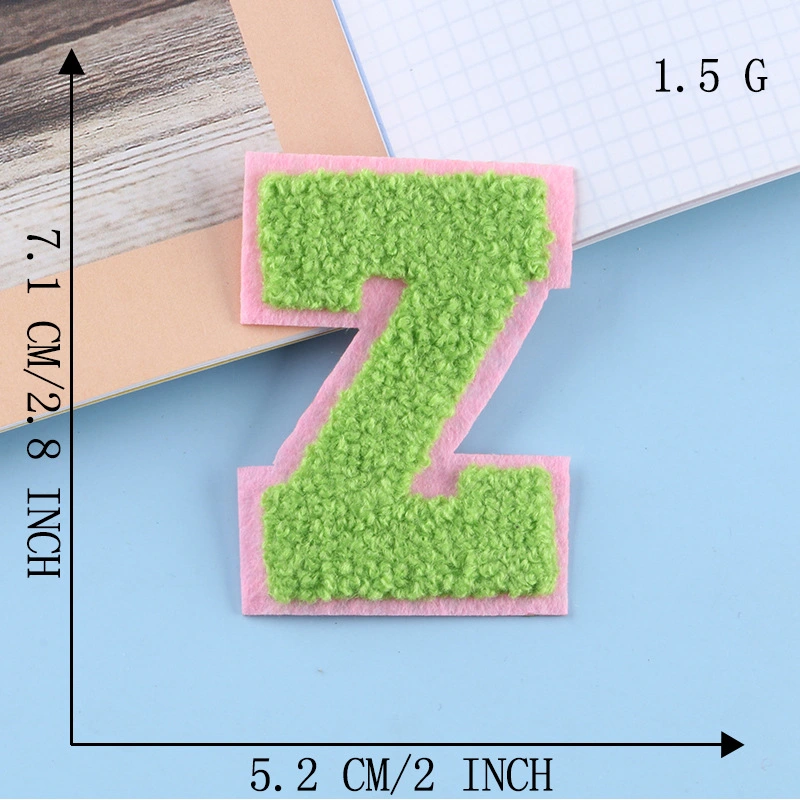 26 English Alphabet Chenille Patch DIY Embroidery Chenille Badge