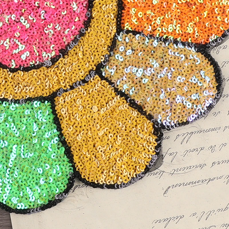 Custom Clothing Sew on Iron on Embroidery Big Smile Flower Patch