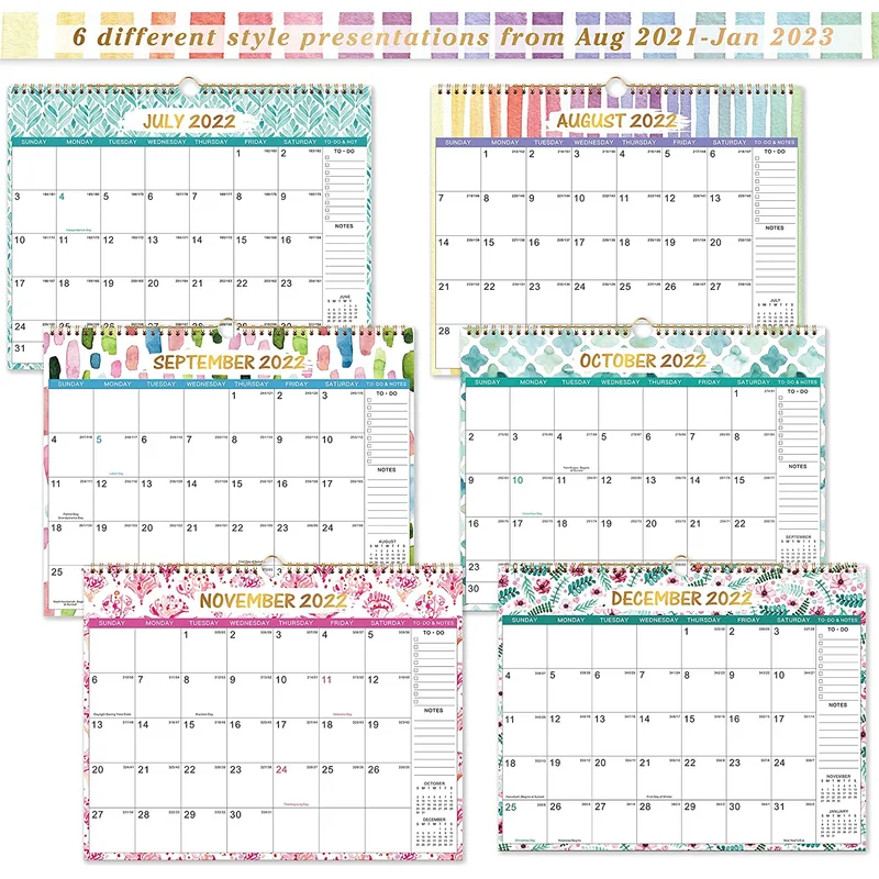 Wholesale Custom Printed Monthly Wall Calendar 2023