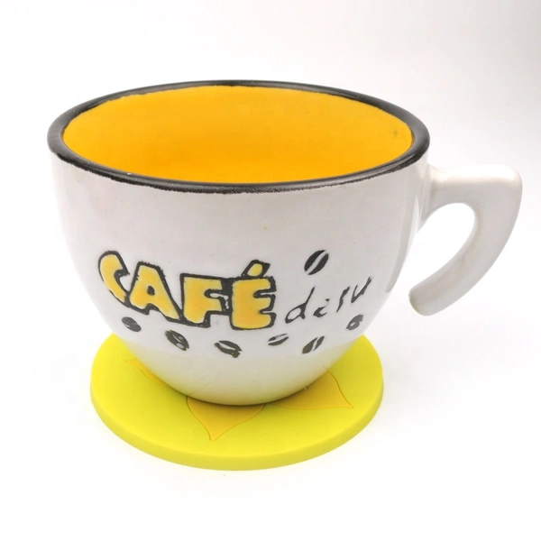 Non-slip Heat Insulation Fruit Shaped Coaster Silicone Table Cup Mat