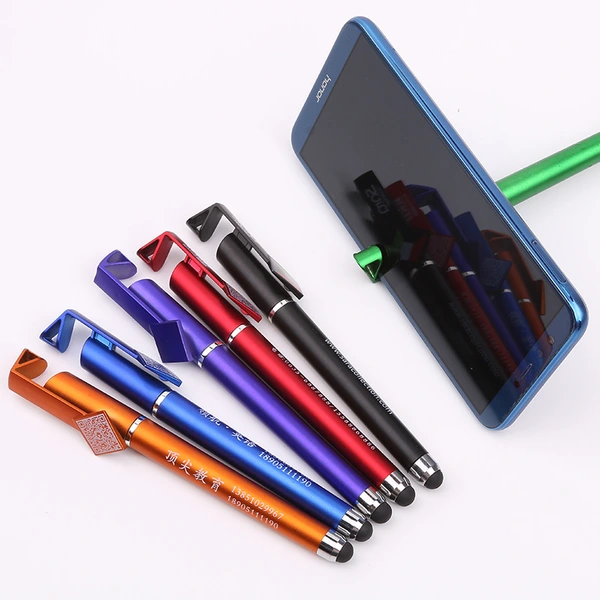 Promotional QR Code Logo Custom Ballpoint Pen with Stand Holder