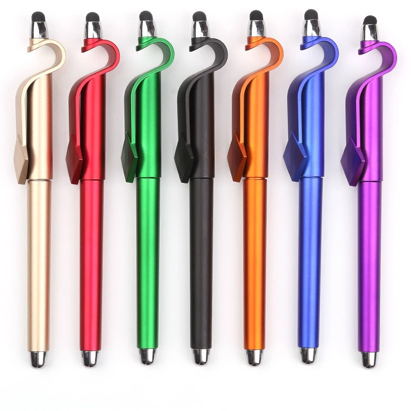 Promotional QR Code Logo Custom Ballpoint Pen with Stand Holder