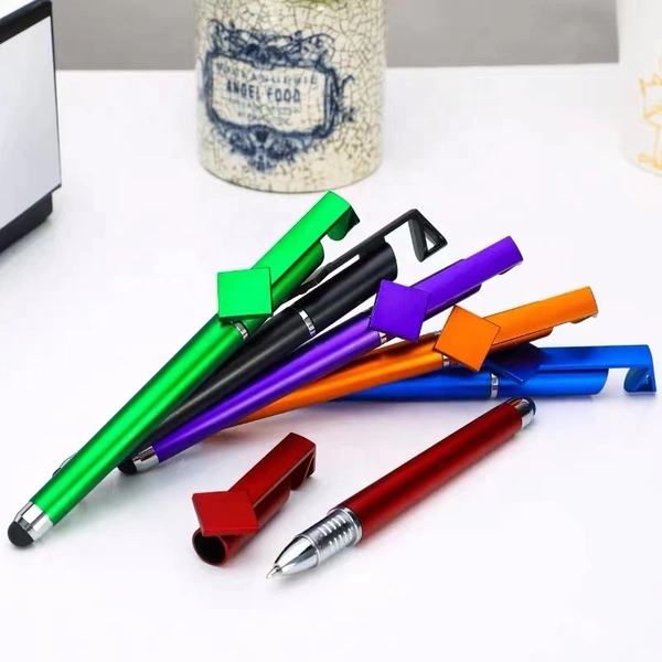 Promotional QR Code Logo Custom Ballpoint Pen with Stand Holder