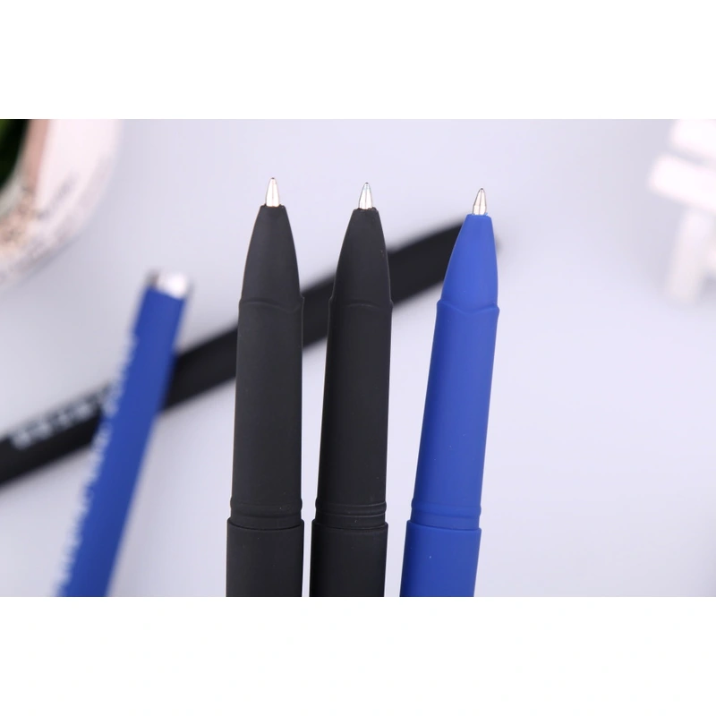 Hot Sell Advertise Stationery Custom Promotional Coated Rubber Gel Pen