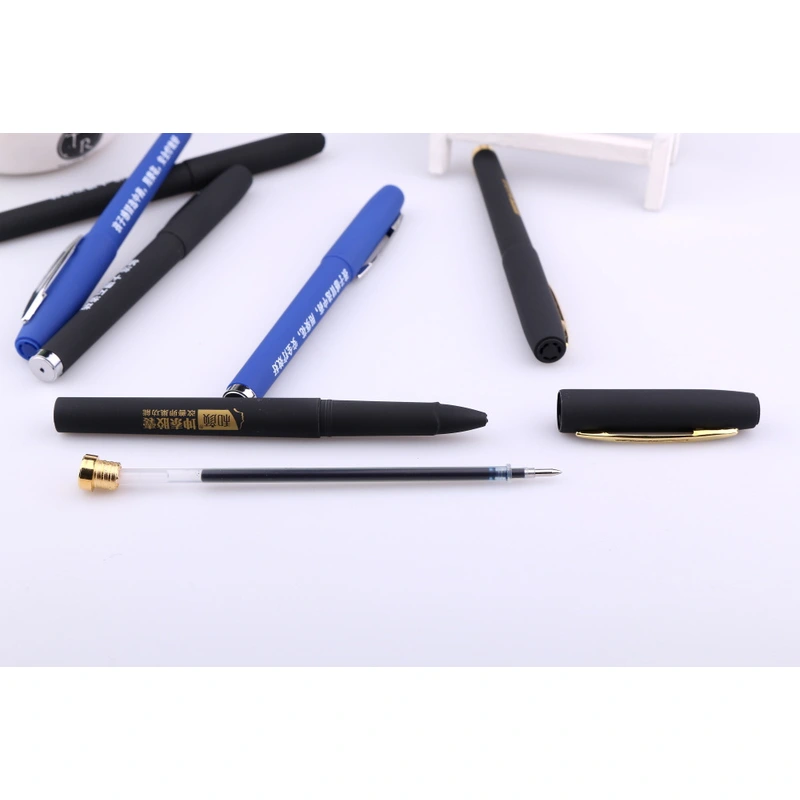 Hot Sell Advertise Stationery Custom Promotional Coated Rubber Gel Pen