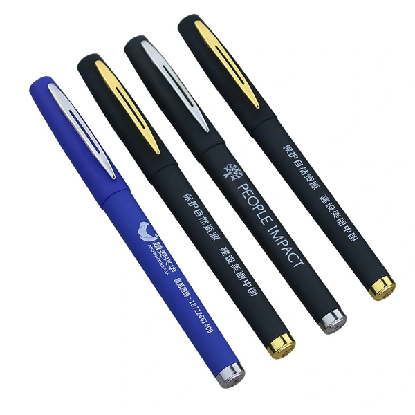 Hot Sell Advertise Stationery Custom Promotional Coated Rubber Gel Pen