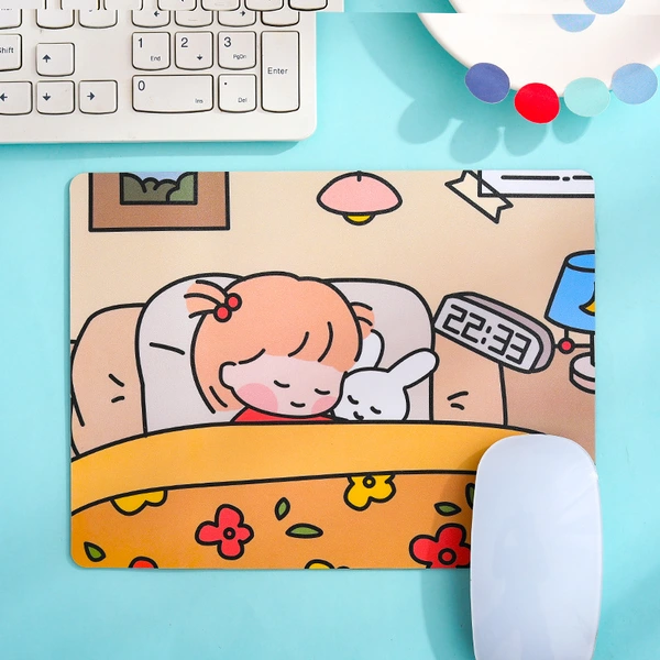 Custom Rubber Mouse Pad Cartoon Mouse Mats for Girls
