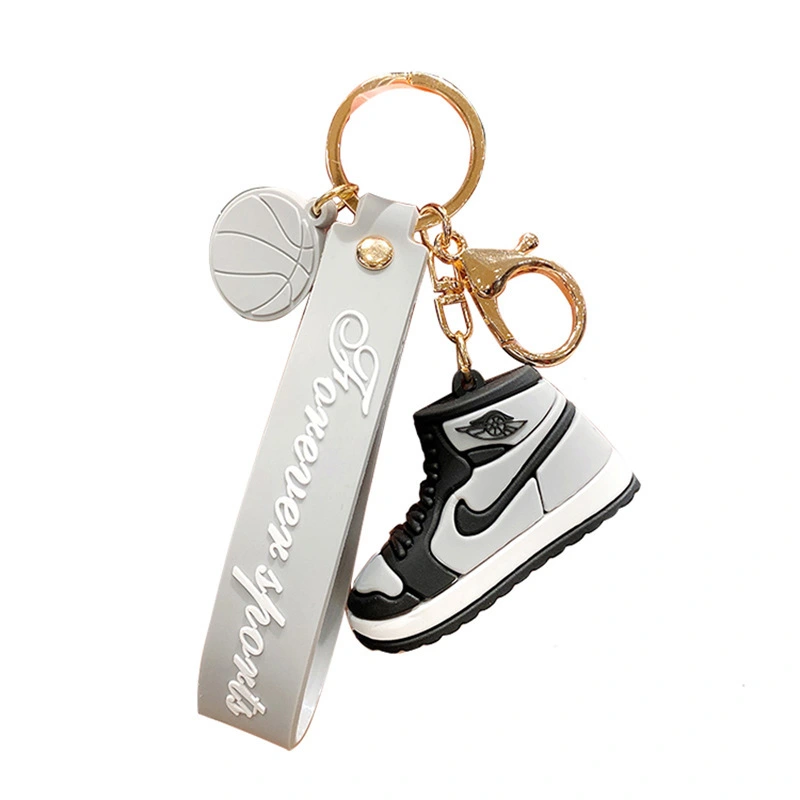 PVC Basketball Keyholder3D Sneaker Shoe Keychain