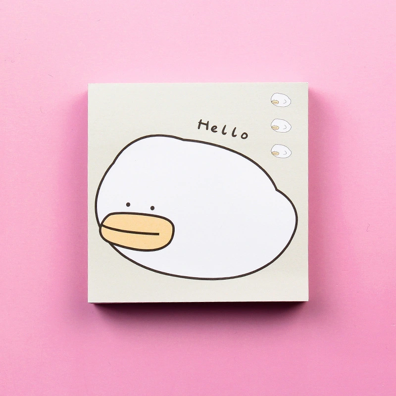 Square Cute Portable School Kids Anime Sticky Notes Custom Memo Pad