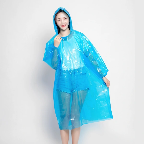 Adult Outdoor Camping Hiking Emergency Rain Coat Disposable Poncho