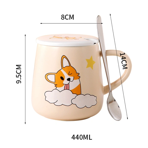 Custom Logo Cartoon Ceramic Milk Juice Mugs Gift Tea Coffee Mugs