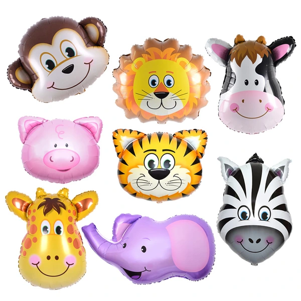 Lion Tiger Monkey Zebra Elephant Kindergarten Primary School Balloons