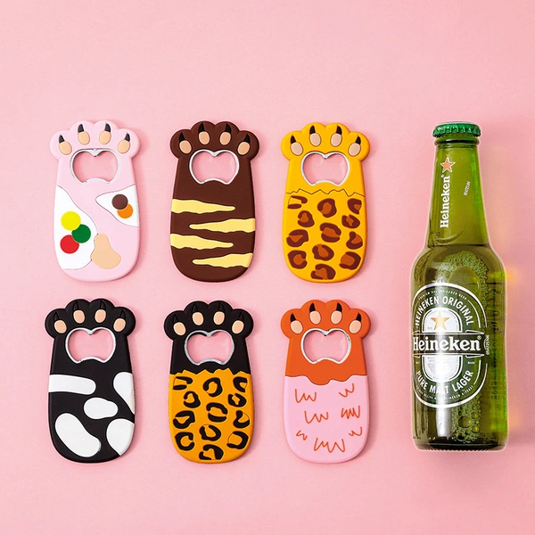 Custom Logo Promotional Gifts Silicone Beer Bottle Opener