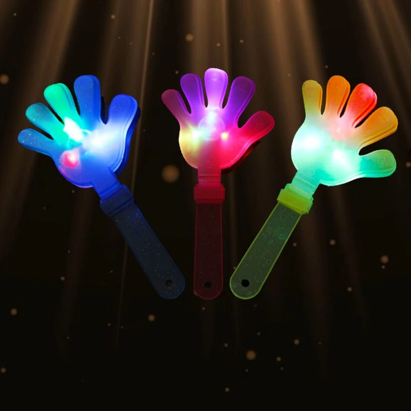 Sport Fans Noise Maker Cheering Flashing Light Hand Clapper