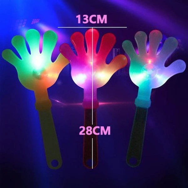 Sport Fans Noise Maker Cheering Flashing Light Hand Clapper