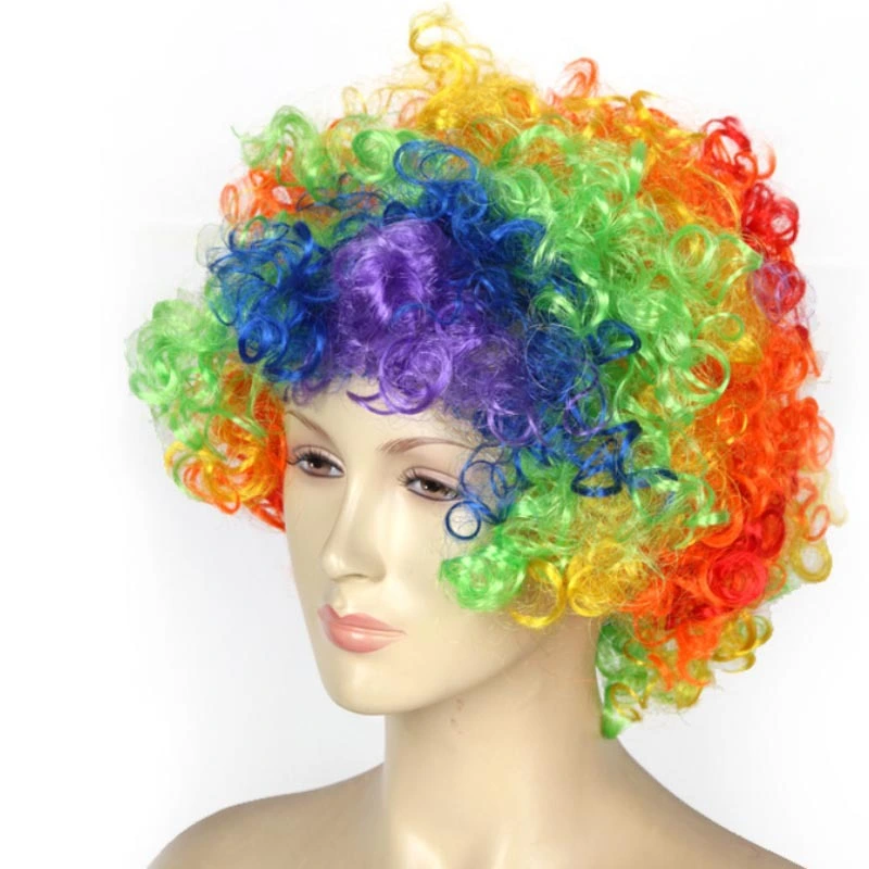 Halloween Carnival Party Synthetic Clown Wigs Football Fans Wigs