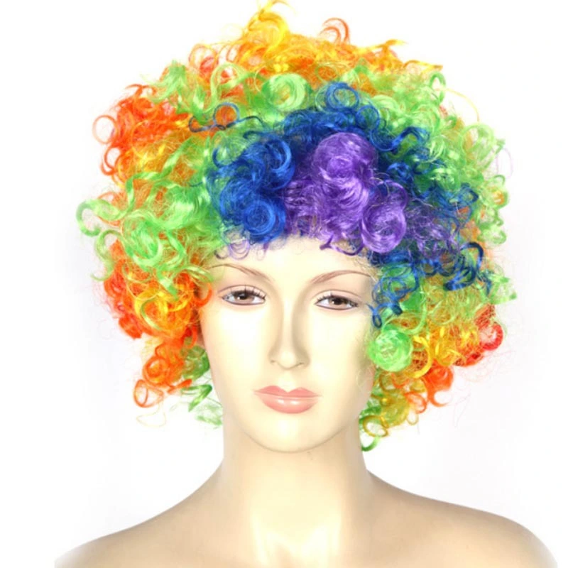 Halloween Carnival Party Synthetic Clown Wigs Football Fans Wigs