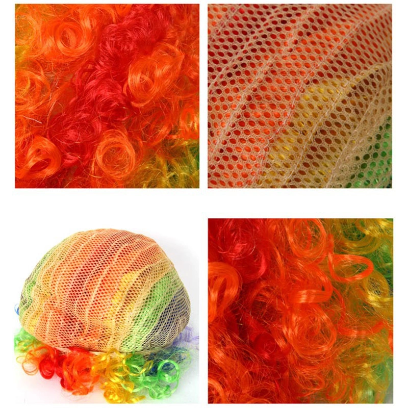 Halloween Carnival Party Synthetic Clown Wigs Football Fans Wigs