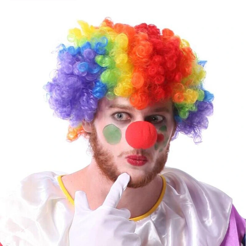 Halloween Carnival Party Synthetic Clown Wigs Football Fans Wigs