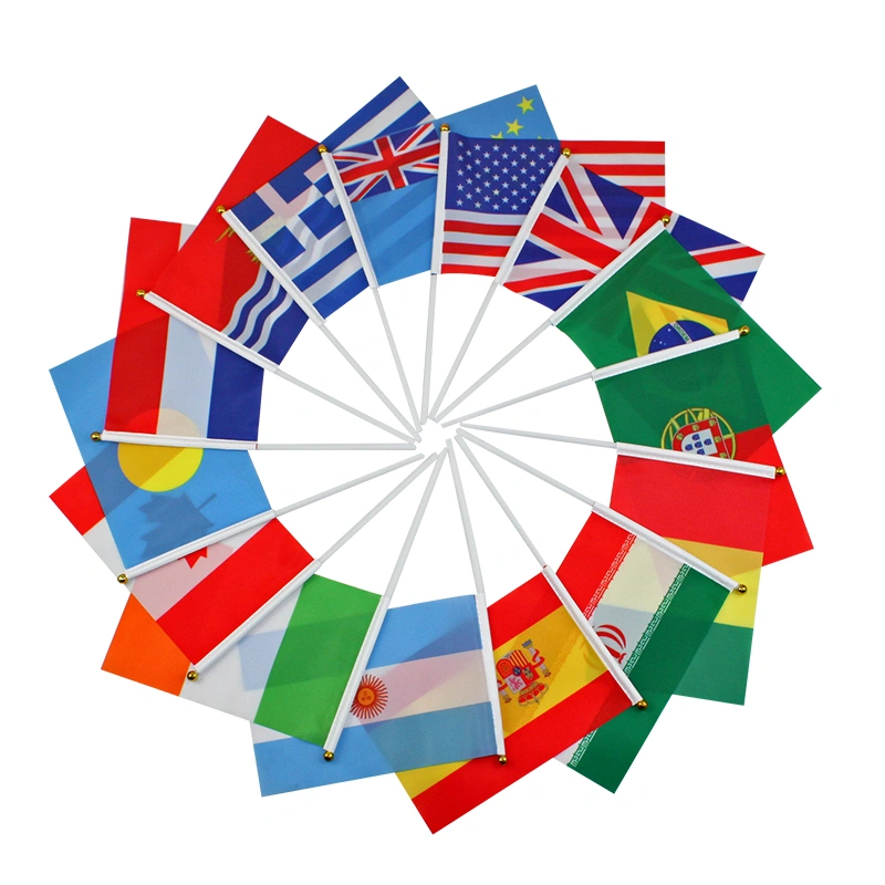 National Day Celebration International Match National Hand Flag